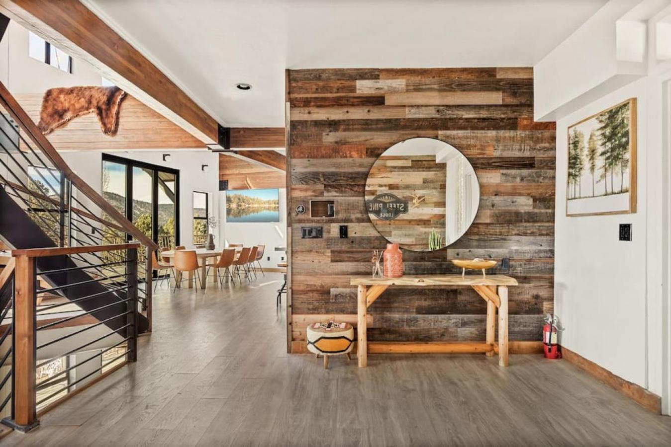 Steel Pine Lodge A Rustic Mountain Retreat Views Baldwin Lake Экстерьер фото